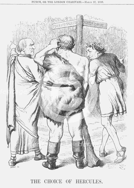 'The Choice of Hercules', 1880.  Artist: Joseph Swain