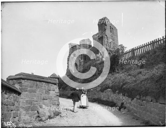 Scarborough Castle, Scarborough, North Yorkshire, 22 September 1897. Creator: London Midland and Scottish Railway.
