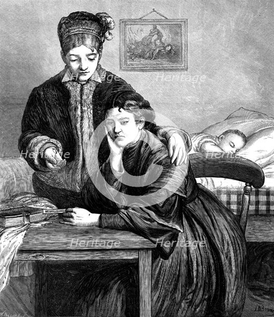 Soldiers' Wives, 1873. Creator: William Hollidge.