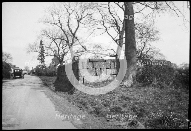 Old pinfold (animal pound), Capenhurst Lane, Capenhurst, Cheshire, c1935-c1941.  Creator: MT Pollit.