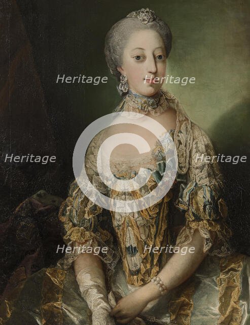 Sofia Magdalena, Queen of Sweden, 1766. Creator: Carl Gustaf Pilo.