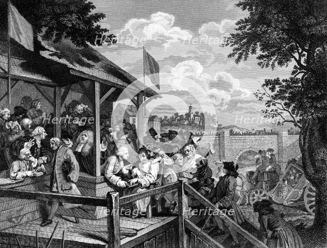 'The Election: The Polling', 18th-19th century. Artist: Unknown