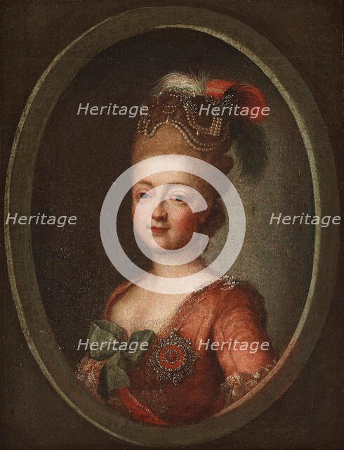 Portrait of Duchess Maria Feodorovna (Sophie Dorothea of Württemberg) (1759-1828). Creator: Roslin, Alexander, (Studio of)  .