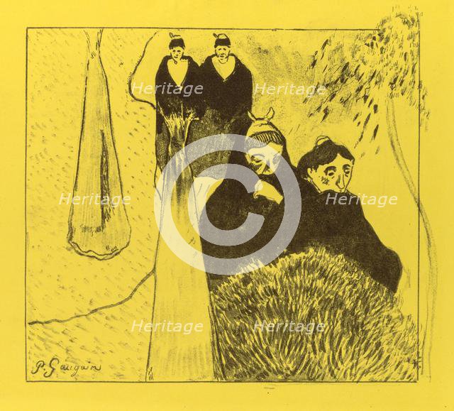 Volpini Suite: Old Women of Arles (Les Vieilles Filles [Arles]), 1889. Creator: Paul Gauguin (French, 1848-1903).