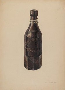 Weiss Beer Bottle, 1939. Creator: Herman O. Stroh.