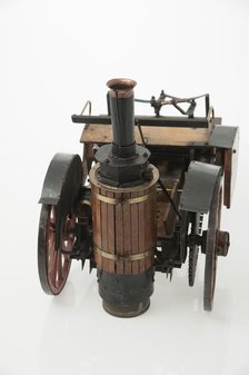 1868 Knight Steam carriage scale model. Creator: Unknown.