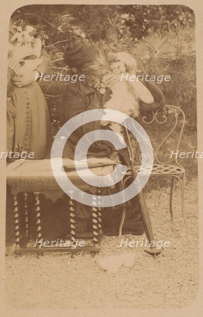 Les Chiens, 1860s. Creator: Pierre-Louis Pierson.