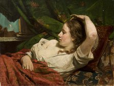 Reclining Girl, c1891. Creator: Tytus Pilecki.