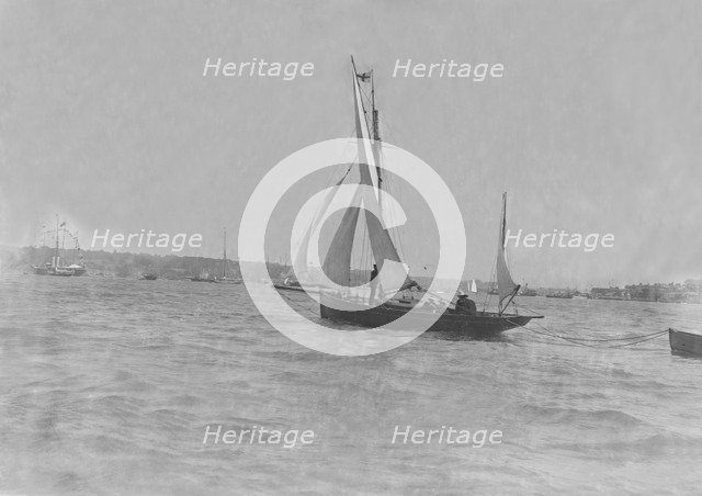 Ketch under sail. Creator: Kirk & Sons of Cowes.