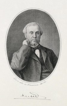 Portrait of Nikolay Alexeyevich Milyutin (1818-1872).