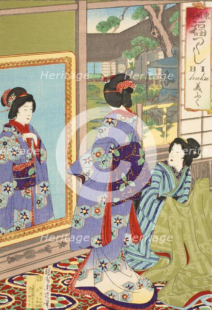 Beauty, between c1887 and c1890. Creator: Chikanobu Yoshu.