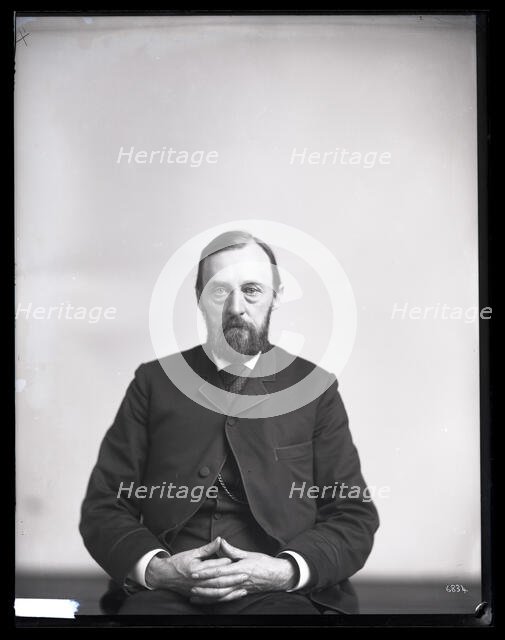 Portrait of Ferdinand Vandeveer Hayden (1829-1887), 1880s. Creator: United States National Museum Photographic Laboratory.