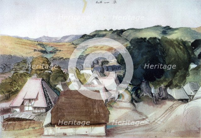 'View of Kachreuth, near Nuremberg', 1511, (1936). Artist: Albrecht Dürer