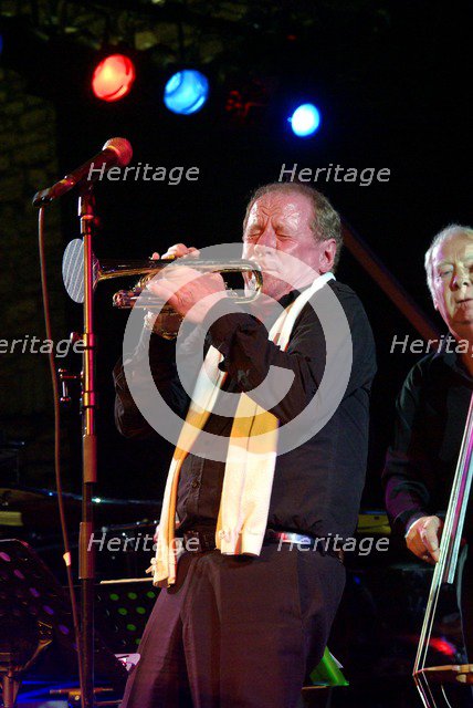 Trumpeter Digby Fairweather, Brecon Jazz Festival, Powys, Wales. Artist: Brian O'Connor