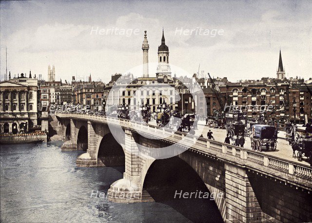 London Bridge, City of London, 1911. Artist: Pictorial Agency.