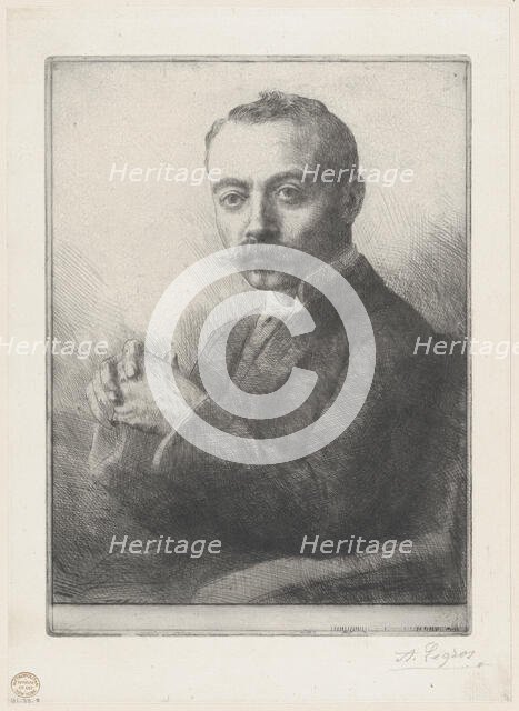 Portrait of Edward D. Adams, 1892. Creator: Alphonse Legros.