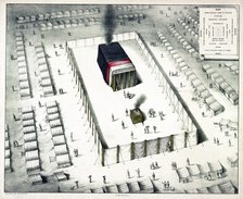 The Tabernacle in the Wilderness, and plan of the encampment, 1850. 