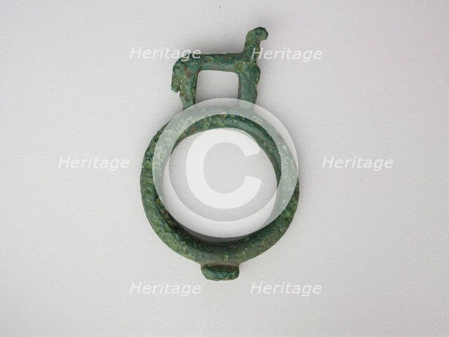 Harness Ring with Quadruped, Geometric Period (800-600 BCE). Creator: Unknown.