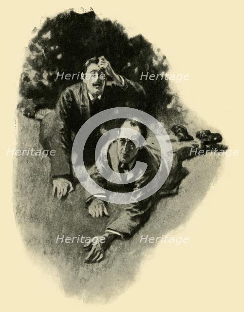 "We Lurched Through The Door...", 1910. Creator: Gilbert Joseph Holiday.