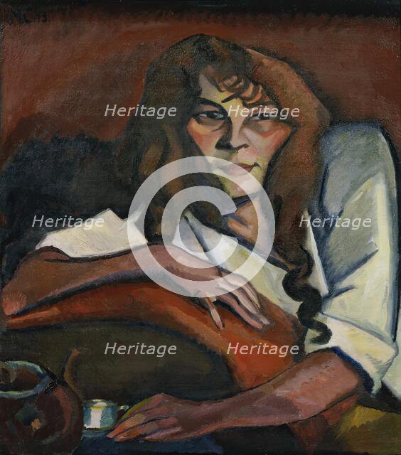 Portrait of a girl, 1913. Creator: Carl Moritz Cammerloher.