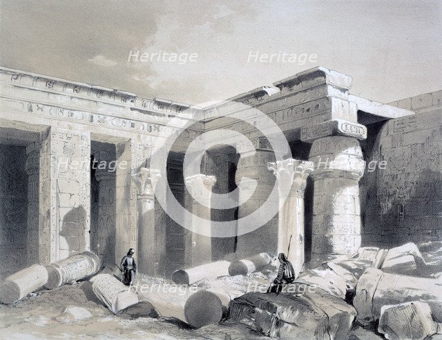 'Medinet Abou, Thebes', Egypt, 19th century. Artist: Henry Pilleau