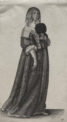 The Several Habits of English Women, from the Nobility to the Country Women..., 1640. Creator: Wenceslaus Hollar (Bohemian, 1607-1677).