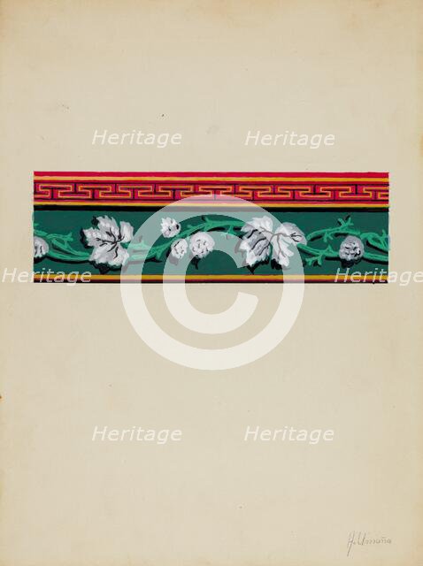 Wall Paper, c. 1936. Creator: Alfonso Umana.