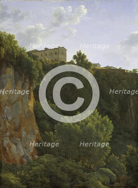 Gorge at Cività Castellana, 1787. Creator: Jean Joseph Xavier Bidauld.