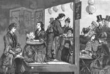 'Afternoon Tea at the Japanese Village, Knightsbridge', 1886.  Creator: Unknown.
