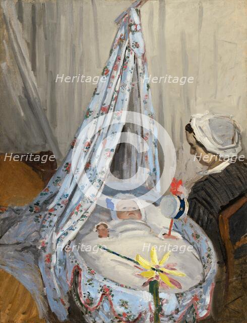 The Cradle - Camille with the Artist's Son Jean, 1867. Creator: Claude Monet.