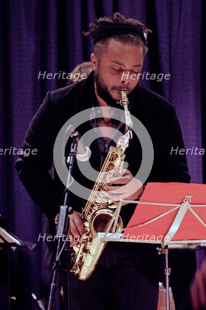 Logan Richardson, Watermill Jazz Club, Dorking, Surrey, Nov 2015. Artist: Brian O'Connor.