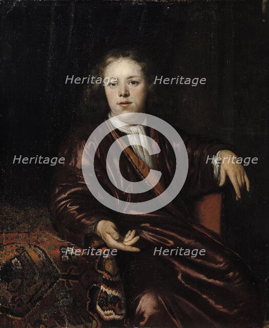 Portrait of a young man, 1700-1741. Creator: Margaretha Wulfraet.