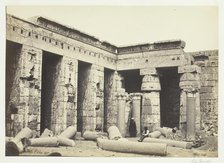 Interior Court of Medinet Habbo, Thebes, 1857. Creator: Francis Frith.