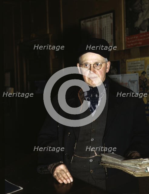 John L. Walter, conductor at Proviso yard of the C&NWRR, Chicago, Ill., 1942. Creator: Jack Delano.