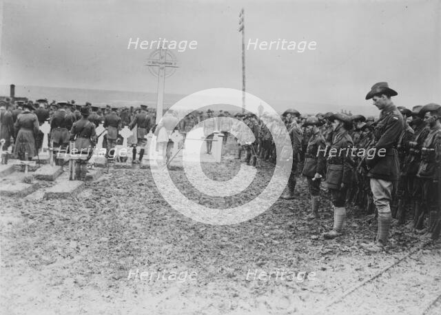 British field memorial service, 8 Jul 1917. Creator: Bain News Service.