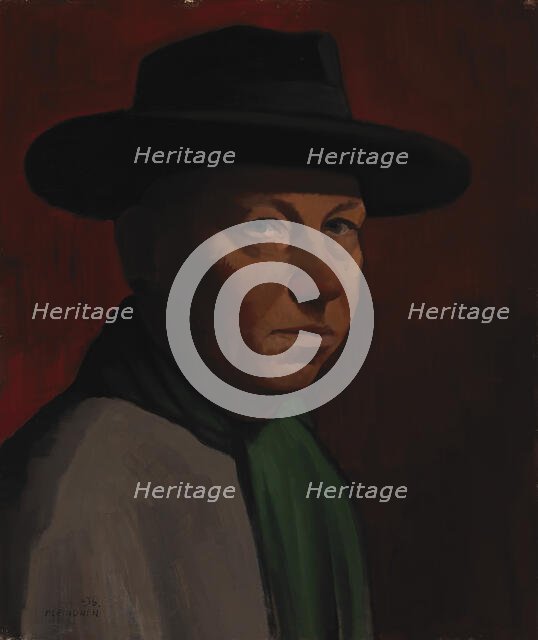 Self-Portrait, 1936. Creator: Paavo Leinonen.