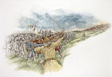 Battle of Hastings, 1066, (c1990-2010). Artist: Peter Dunn.