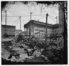U.S. Treasury before completion. Washington, D.C., ca. 1860. Creator: Unknown.
