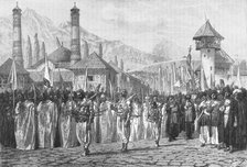 ''Funeral procession at Schucha; The Caucasus', 1875. Creator: Unknown.