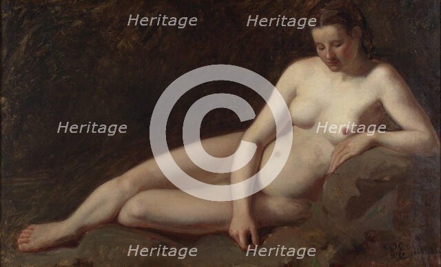 Reclining Nude, 1865. Creator: Karl Emanuel Jansson.