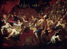 'The Feast of Belshazzar', 17th or early 18th century. Artist: Pietro Dandini
