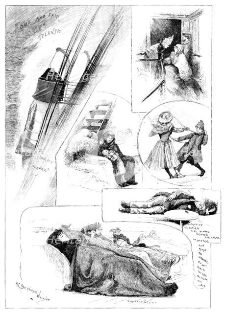 Our Artist’s Voyage to America, 1890. Creator: Unknown.