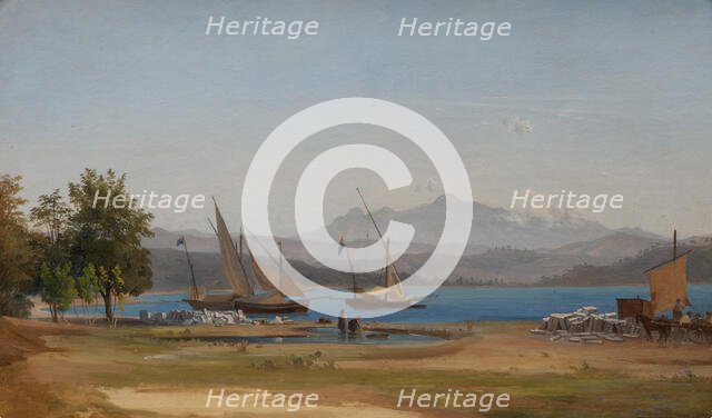 View from La Spezia, 1846. Creator: Joseph Magnus Stäck.
