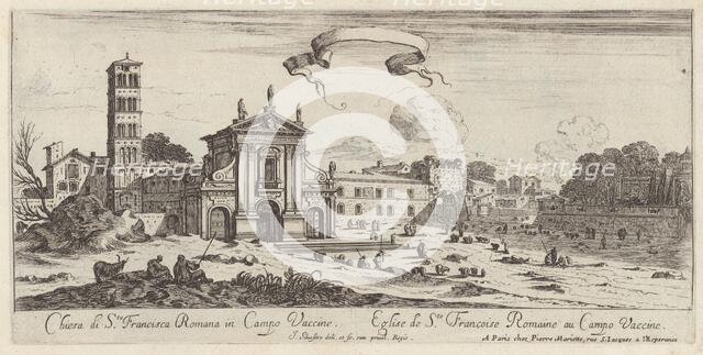 Chiesa di Sta Francisca Romana in Campo Vaccine, 1640-1660. Creator: Israel Silvestre.