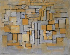 Painting No. II / Composition No. XV / Composition 4, 1913. Creator: Mondrian, Piet (1872-1944).