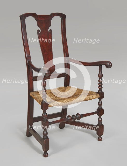 Queen Anne Transitional Armchair, c1750-80. Creator: Unknown.