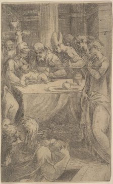 The circumcision of Christ, ca 1542-46. Creator: Andrea Schiavone.