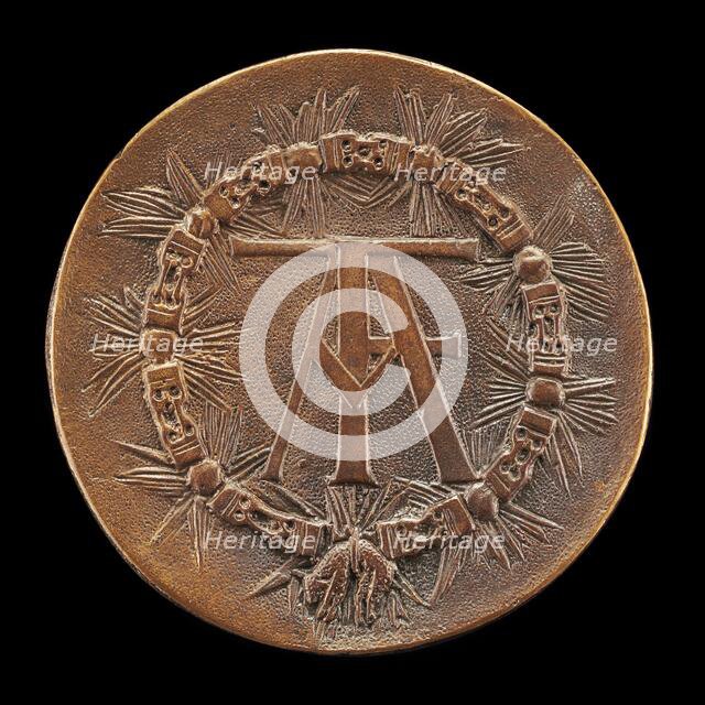 Monogram FA Circled by the Collar of the Golden Fleece [reverse], 1522/1523. Creator: Unknown.