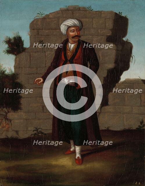 Man from the Island of Mykonos, 1700-1737. Creator: Workshop of Jean Baptiste Vanmour.