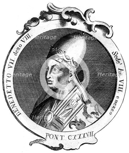 Benedict VII, Pope of the Catholic Church. Artist: Unknown